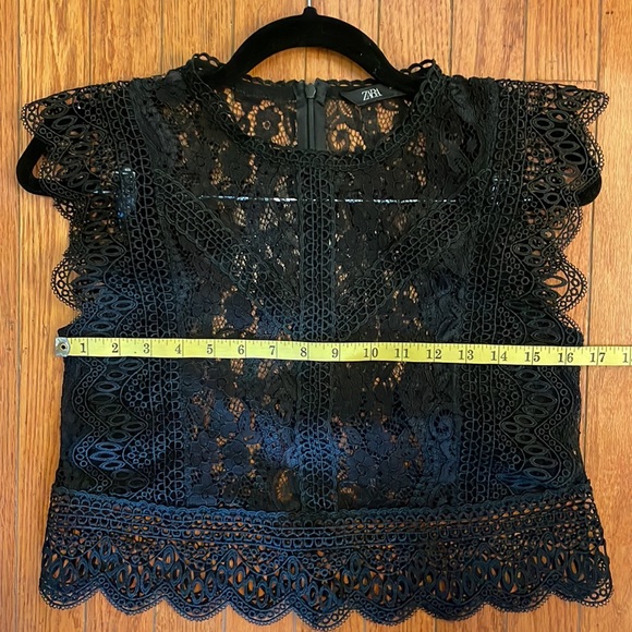 Lace top modified to be more cropped. - Picture 5 of 5